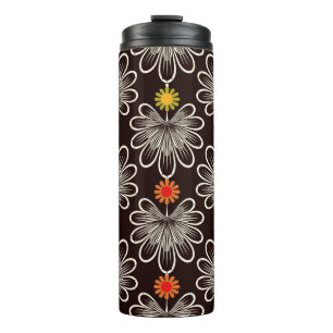 Seamless pattern graphic ornament. Floral stylish  Thermal Tumbler