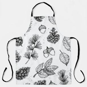 Seamless pattern. Hand drawn vintage illustrations Apron