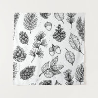 Seamless pattern. Hand drawn vintage illustrations