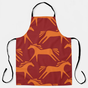 Seamless pattern horses apron