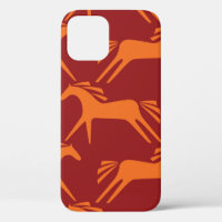 Seamless pattern horses