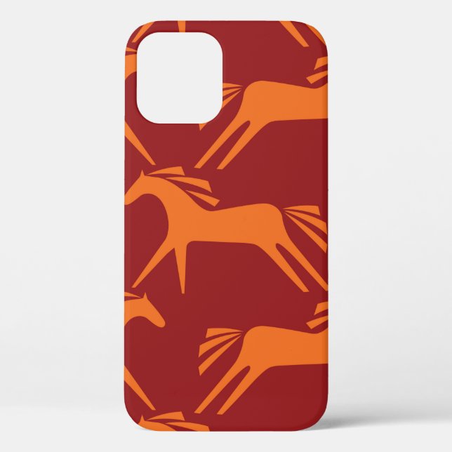 Seamless pattern horses Case-Mate iPhone case (Back)