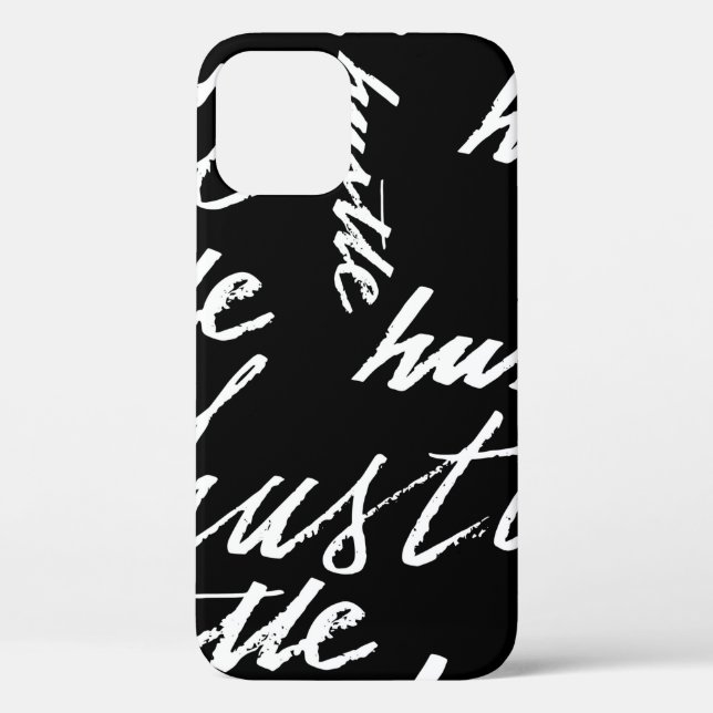 Seamless pattern hustle text grunge music handwrit Case-Mate iPhone case (Back)