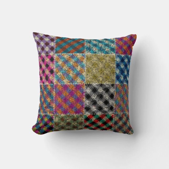 Seamless pattern. Imitation of a patchwork pattern Cushion (Front)