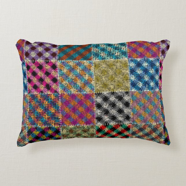 Seamless pattern. Imitation of a patchwork pattern Decorative Cushion (Front)