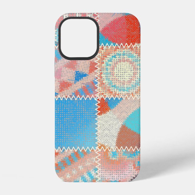 Seamless pattern. Imitation of a patchwork pattern iPhone Case (Back)