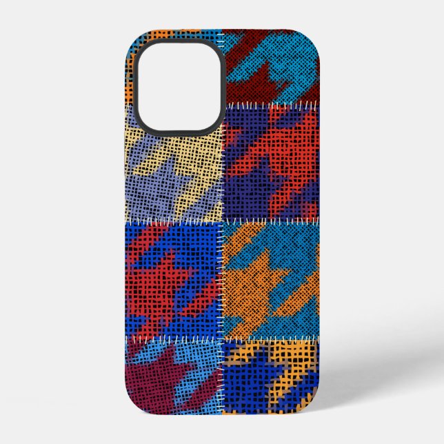 Seamless pattern. Imitation of a patchwork pattern iPhone Case (Back)