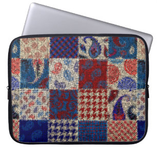Seamless pattern. Imitation of a patchwork pattern Laptop Sleeve