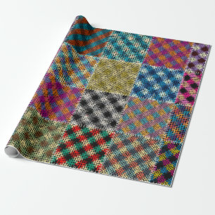 Seamless pattern. Imitation of a patchwork pattern Wrapping Paper