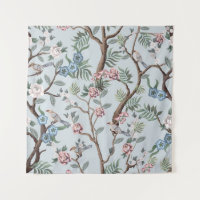 Seamless pattern in chinoiserie style with peonies