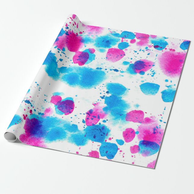 Seamless pattern in grunge style with stains water wrapping paper (Unrolled)