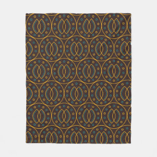 Seamless pattern in Indonesian batik style on the Fleece Blanket