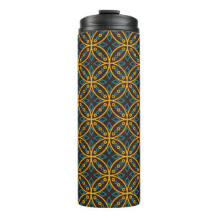 Seamless pattern in Indonesian batik style on the Thermal Tumbler