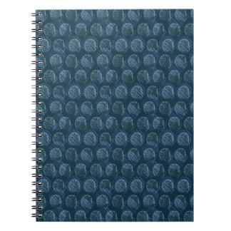 Seamless pattern in trendy colours with seashells  notebook