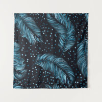 Seamless pattern, infinite texture. dark feather b