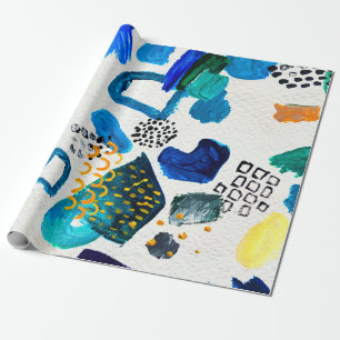 Seamless pattern made by hand drawn paint strokes. wrapping paper