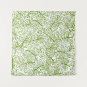 Seamless pattern Monstera leaves background. Flora Tapestry