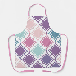 Seamless pattern of pastel coloured geometric shap apron