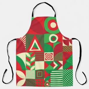 Seamless Pattern of Pop and Colourful Abstract Geo Apron