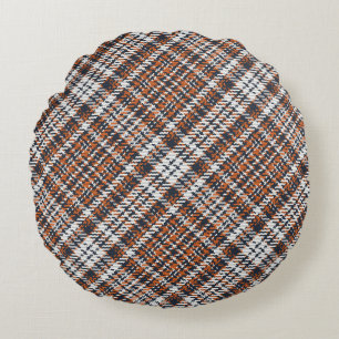Seamless pattern of scottish tartan plaid. Repeata Round Cushion