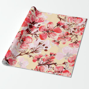 Seamless pattern of spring flowers u wrapping paper