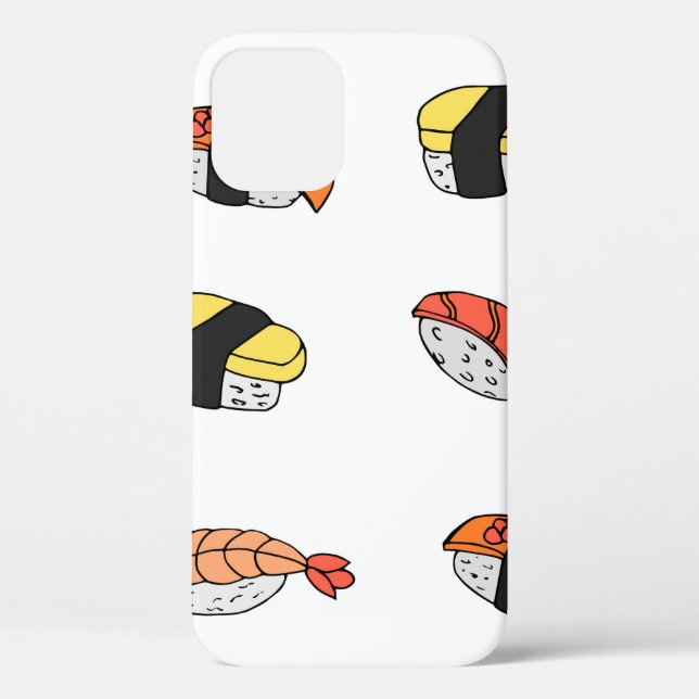 seamless pattern of Sushi Case-Mate iPhone Case (Back)