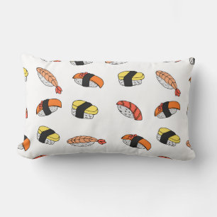 seamless pattern of Sushi Lumbar Cushion