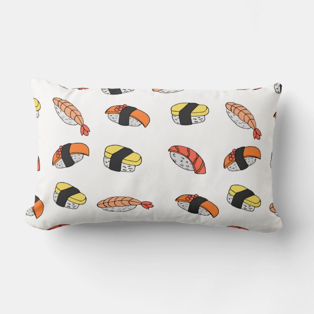 seamless pattern of Sushi Lumbar Cushion (Front)