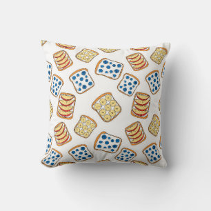 Seamless pattern of toast cushion