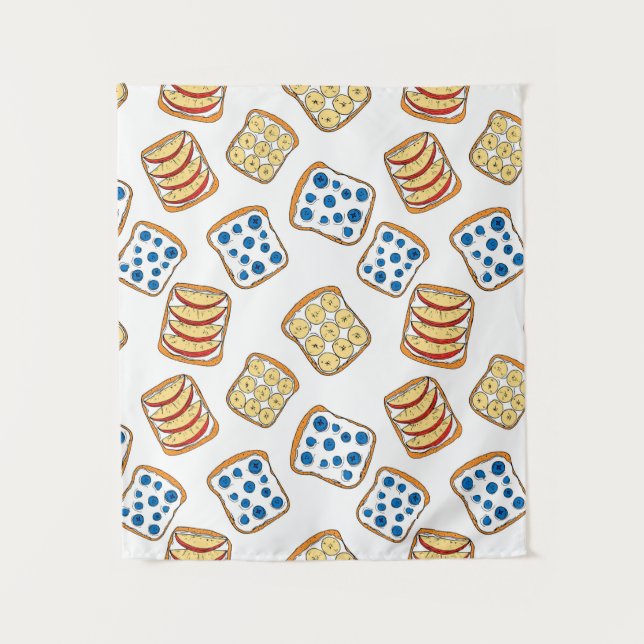 Seamless pattern of toast tapestry (Front)