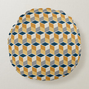 Seamless pattern of vintage luxury style round cushion