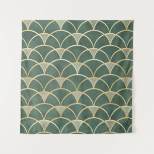 Seamless pattern oriental ornamental watercolor te tapestry