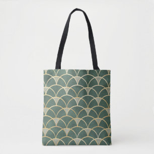 Seamless pattern oriental ornamental watercolor te tote bag