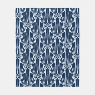 Seamless pattern ornament with stylized geometric fleece blanket