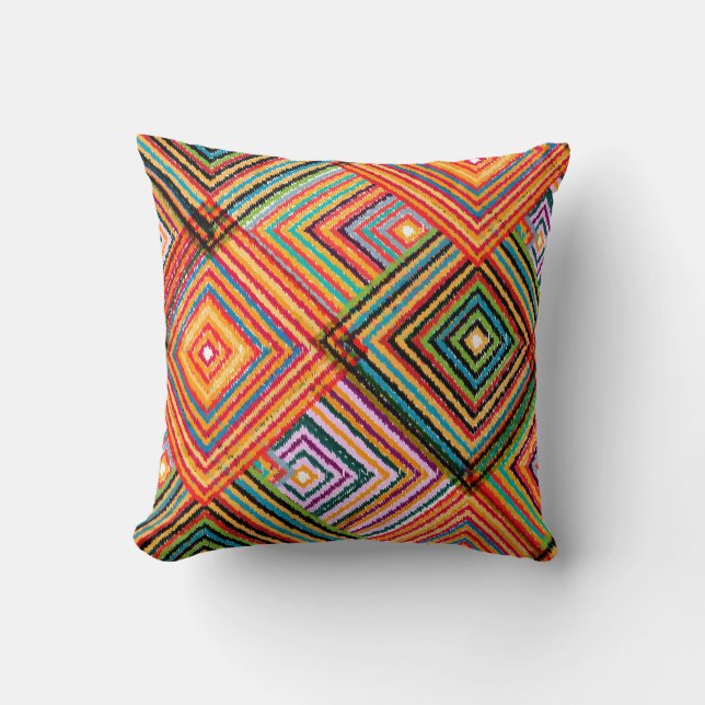 Seamless pattern patchwork design. Creative backgr Cushion (Front)