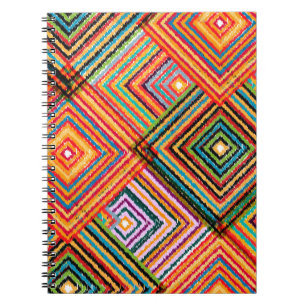 Seamless pattern patchwork design. Creative backgr Notebook