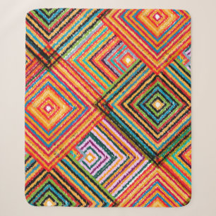 Seamless pattern patchwork design. Creative backgr Sherpa Blanket