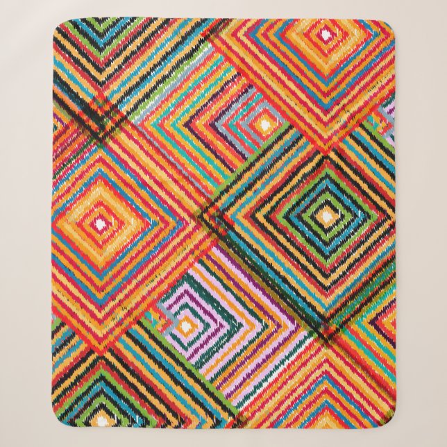 Seamless pattern patchwork design. Creative backgr Sherpa Blanket (Front)