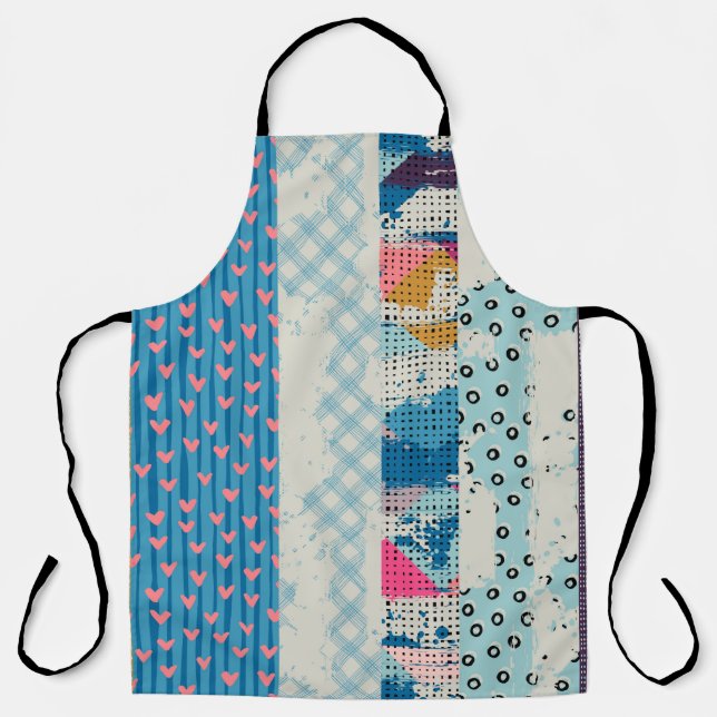 Seamless pattern, patchwork tiles.  apron (Front)