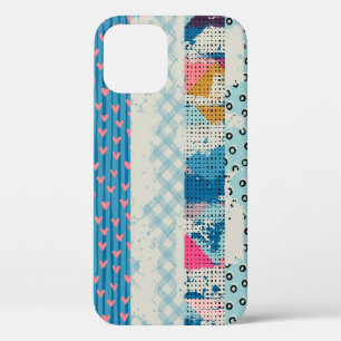 Seamless pattern, patchwork tiles. iPhone 12 case