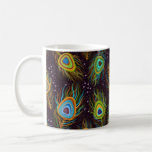 Seamless pattern "Peacock feathers" Coffee Mug