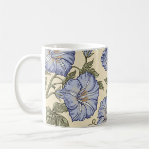 Seamless pattern. Petunia wildflowers set. Beautif Coffee Mug