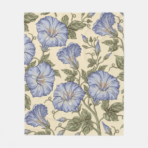 Seamless pattern. Petunia wildflowers set. Beautif Fleece Blanket