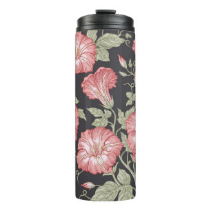 Seamless pattern. Petunia wildflowers set. Beautif Thermal Tumbler