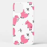 Seamless pattern piglet dont fly