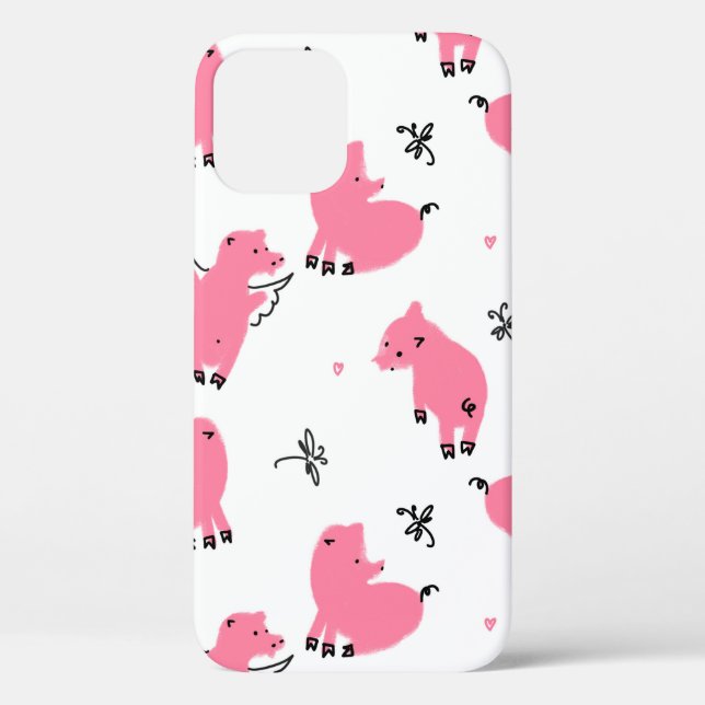 Seamless pattern piglet dont fly Case-Mate iPhone case (Back)