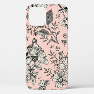 Seamless pattern. Realistic blooming isolated flow iPhone 12 Case