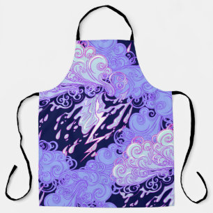 Seamless pattern. Retro style curly decorative clo Apron