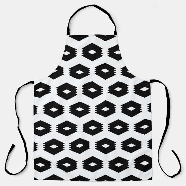 Seamless pattern. Rhombuses, figures ornament. Mos Apron (Front)