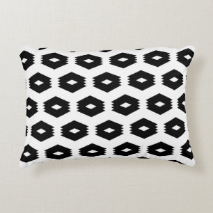 Seamless pattern. Rhombuses, figures ornament. Mos Decorative Cushion